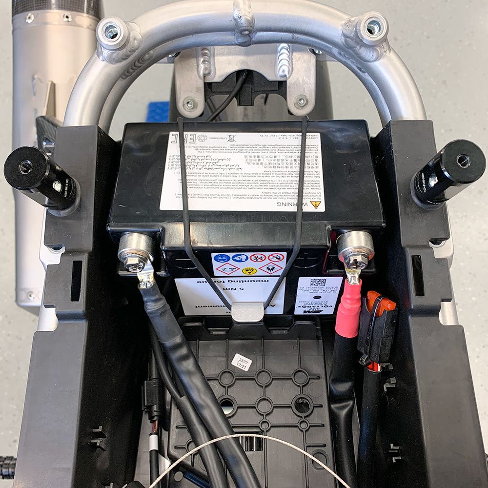 Alpha Racing 2019+ BMW S1000RR Battery Bracket Kit Aftermarket Subframe
