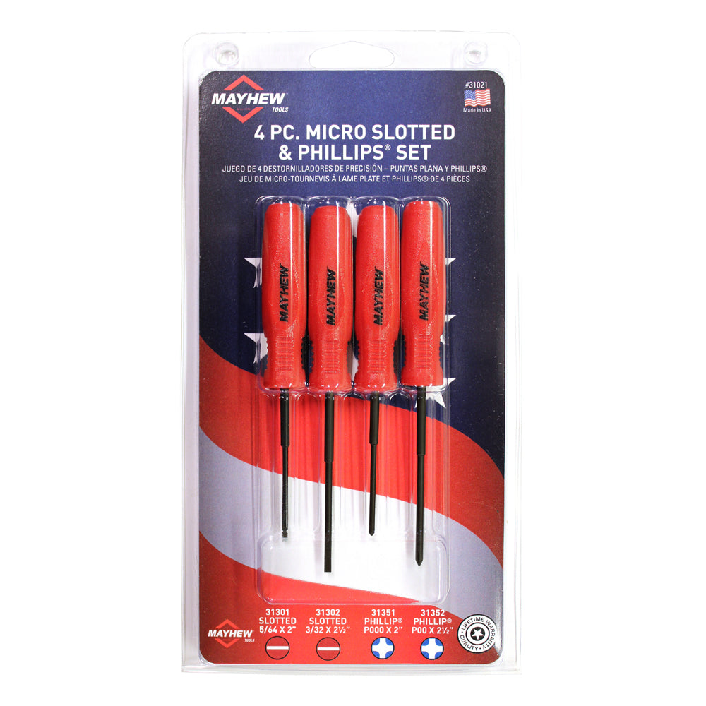 Mayhew Tools 4PC Micro Screwdriver Set