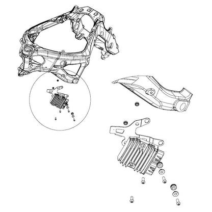 Alpha Racing 2019+ BMW S1000RR Rectifier Bracket