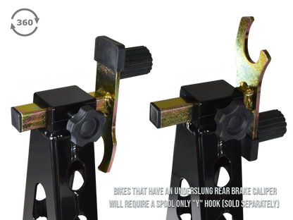 Moto Straddle Moto-D Race Stands Front and Rear Aluminum Combo – Monkey Works Cycles